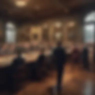 The Thrill of Art Auctions Dynamic auction scene with bidders