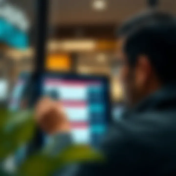 Choosing the Right Credit Card Person analyzing credit card options on a digital screen