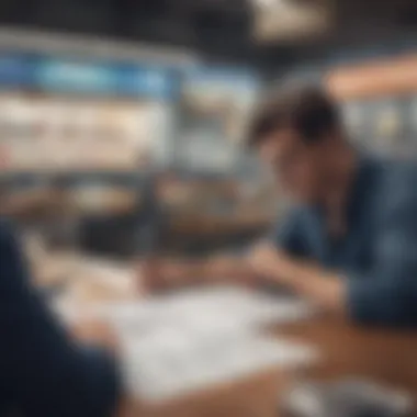 Market Research Insights A thoughtful individual analyzing market research