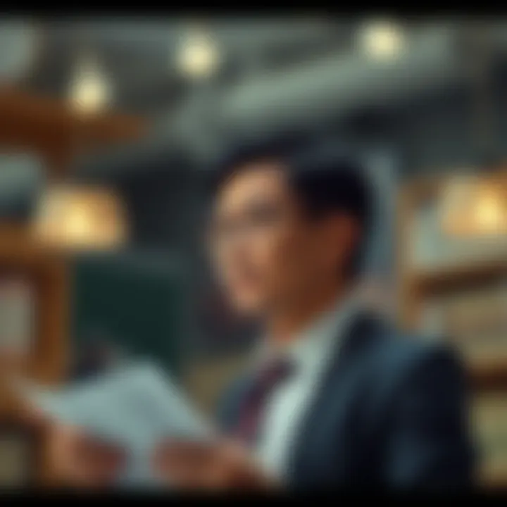 Illustration of a lawyer providing insights on legal documentation
