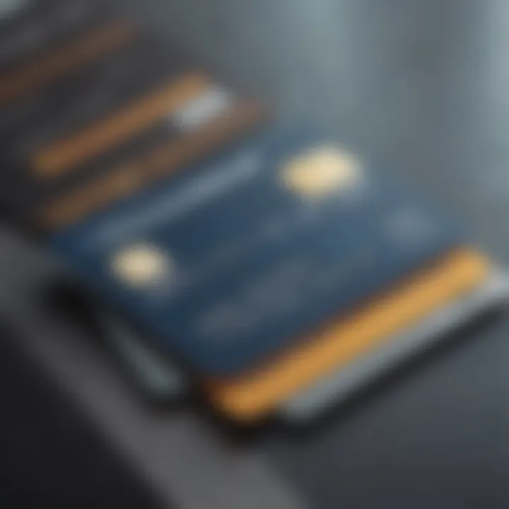 A close-up of a credit card and a credit report