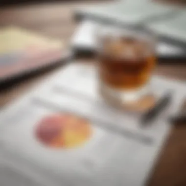 Understanding Bar Finances A close-up of a financial report showcasing bar revenue and expenses.