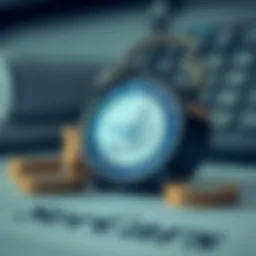 Conceptual illustration of Social Security benefits calculation