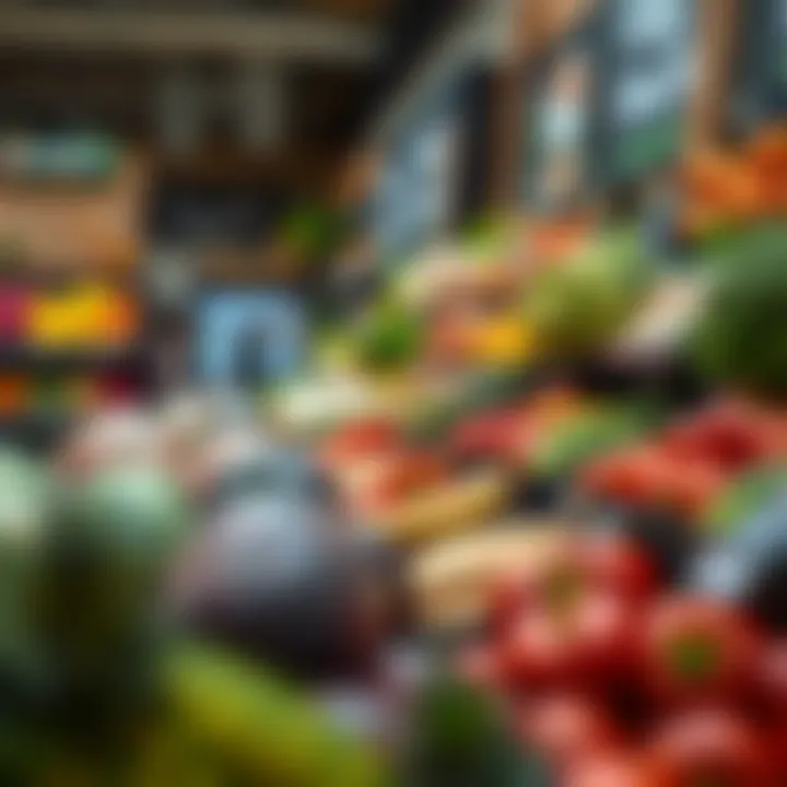 Fresh Produce Selection at Amazon Fresh Amazon Fresh showcasing fresh produce and grocery options