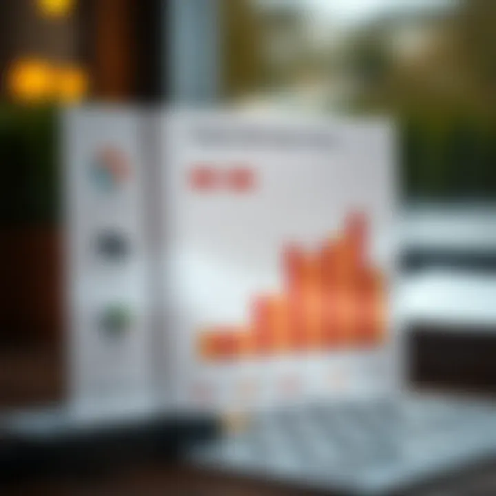 A graph displaying property value appreciation trends