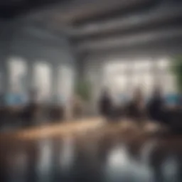 Corporate office showcasing financial creativity