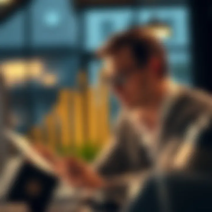 Investment Strategy Insights Person analyzing investment strategies in light of interest rate changes