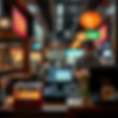 Traditional POS Systems: A Foundation for Efficiency Traditional POS setup in a bustling restaurant