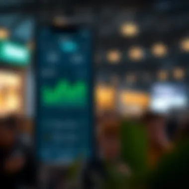 Innovative Budgeting Tool Display Budgeting app interface showcasing expense tracking features