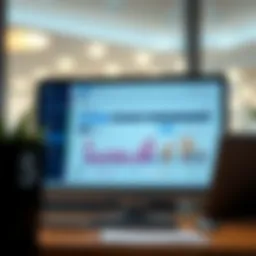 User interface of tax preparation software showcasing dashboard features