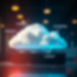 Visual representation of cloud computing models
