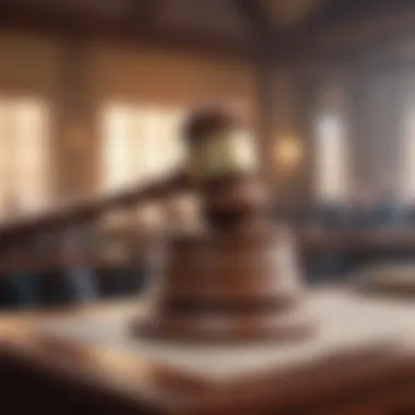 A gavel signaling the end of an auction