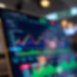 User interface of a trading app showcasing real-time stock data