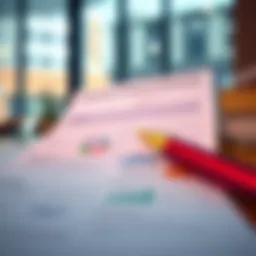Illustration showcasing credit reports and scoring
