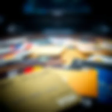 Diverse Credit Card Options Diverse array of credit cards showcasing various types