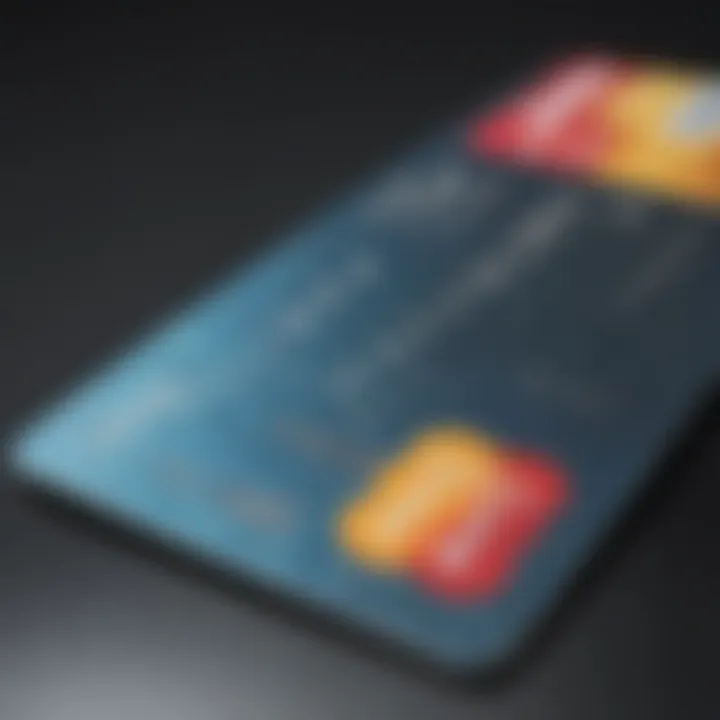 Illustration of a credit card with a zero balance