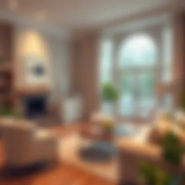 Cozy Living Room Transformation A cozy living room after renovation