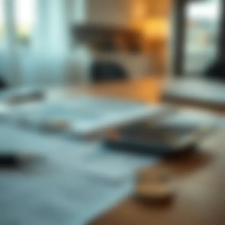 Understanding Financial Implications A table with financial documents and a calculator