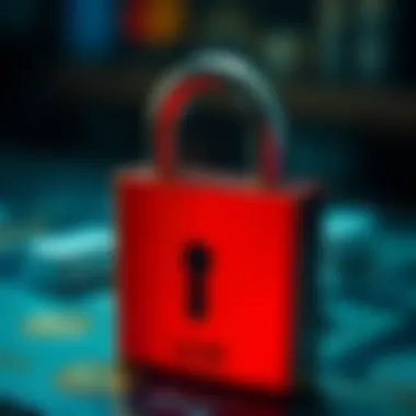 Enhancing Security with Prepaid Credit Cards A secure padlock symbolizing safety in financial transactions