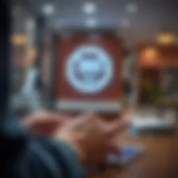 Visual representation of digital banking features