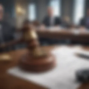 Legal Authority in Estate Management Symbolic representation of estate management and legal authority