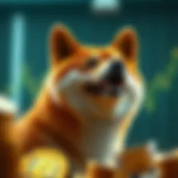 Visual representation of Shiba Inu cryptocurrency growth