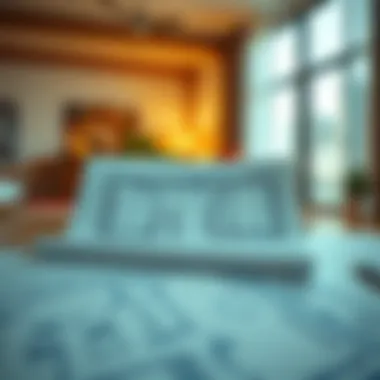 Blueprint of a rental property layout