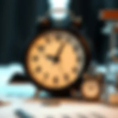 A clock representing time management for tax filing