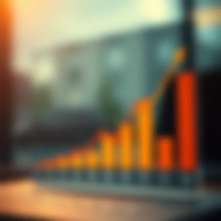 Graph showing downward trend in credit score