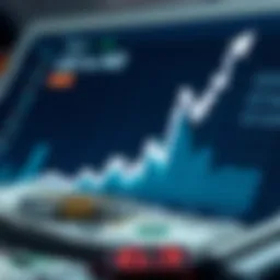 Graphical representation of USD to INR currency exchange trends