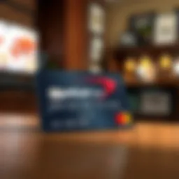 Illustration of a Capital One credit card showcasing its features