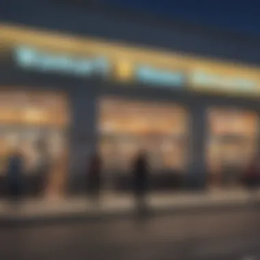Walmart Money Transfer Services Overview Walmart store front showcasing money transfer services