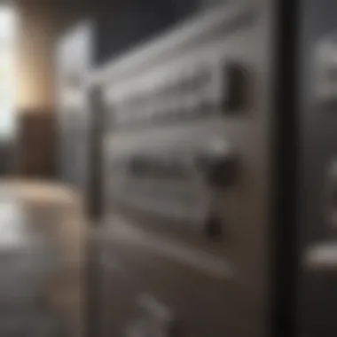 Traditional Password Storage Method A locked file cabinet representing traditional password storage