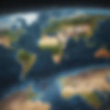 Transfer Speed Across Geographical Regions World map highlighting transfer speed across regions